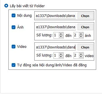từ Folder Lấy bài viết