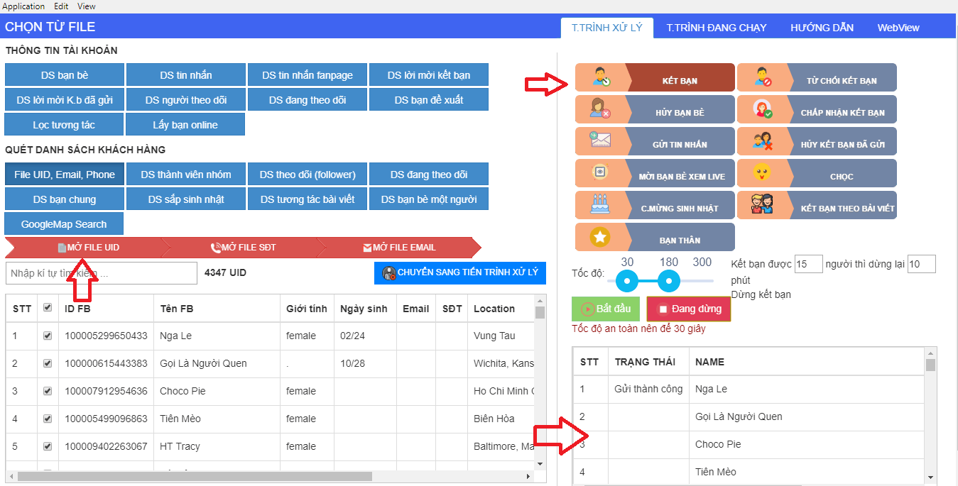 Tool Tự Động Kết Bạn Facebook - Simple Faceboook