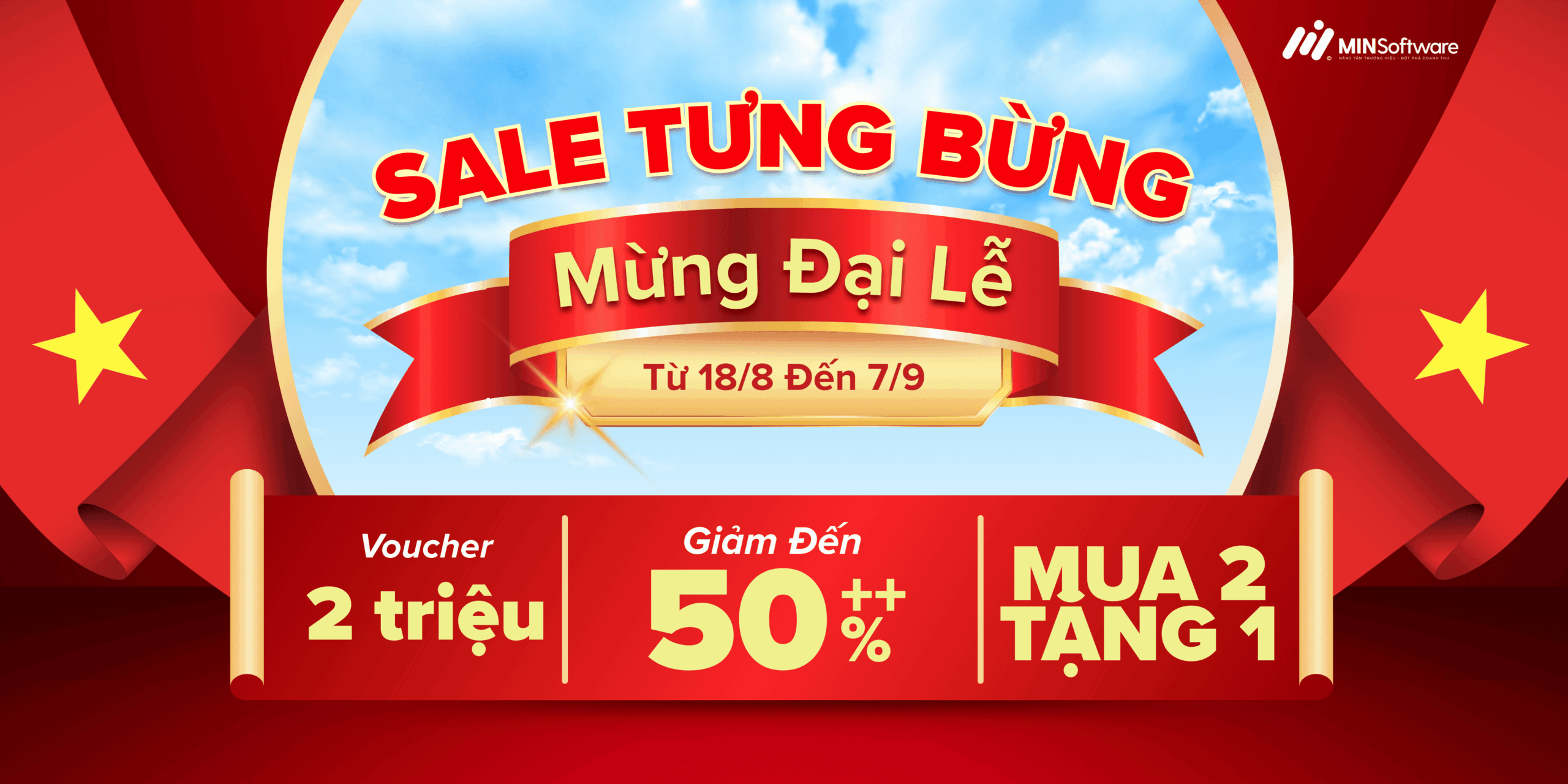 Sale KhỦng MỪng ĐẠi LỄ 2/9 – Ưu ĐÃi TỚi 50% CÙng Minsoftware