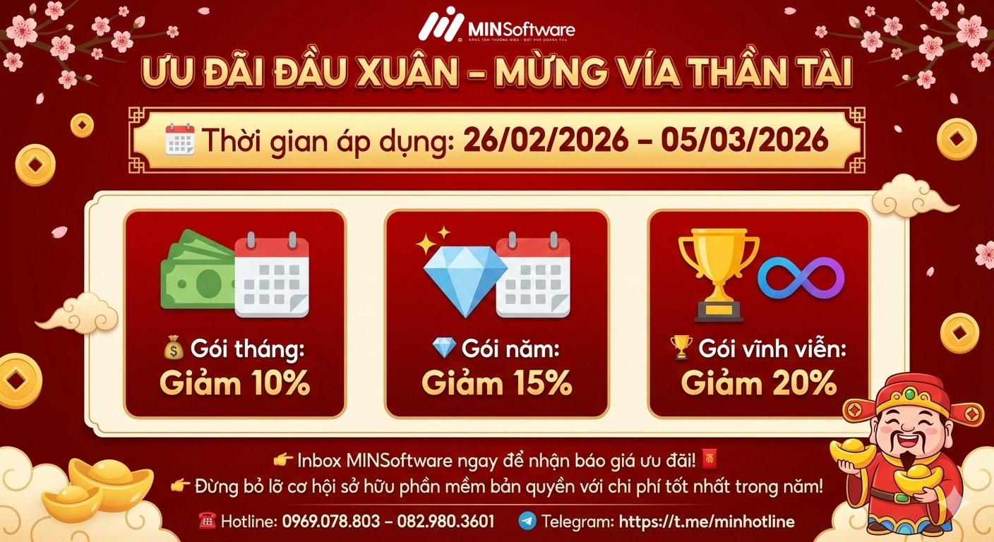 Ưu Đãi Đầu Xuân – Giải Pháp Tối Ưu Chi Phí Phần Mềm Bản Quyền Năm 2026