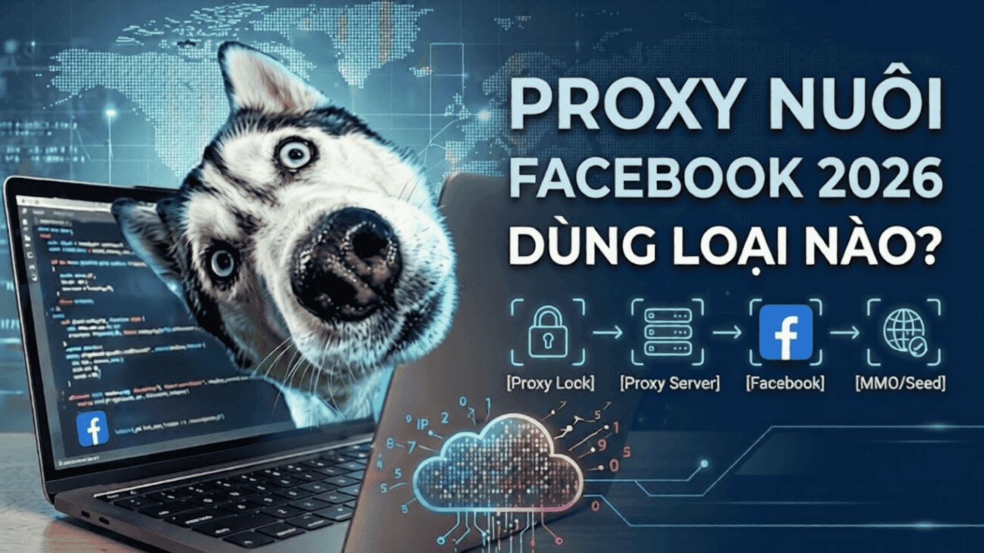 Proxy Nuôi Tài Khoản Facebook 2026 Dùng Loại Nào Tốt Nhất ?